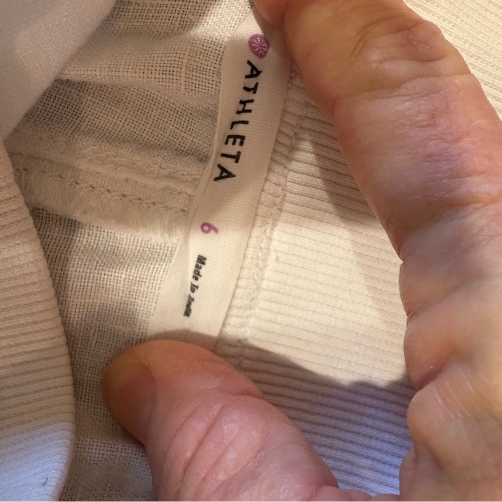 Athleta white linen Selene skirt size 6 - Picture 3 of 7